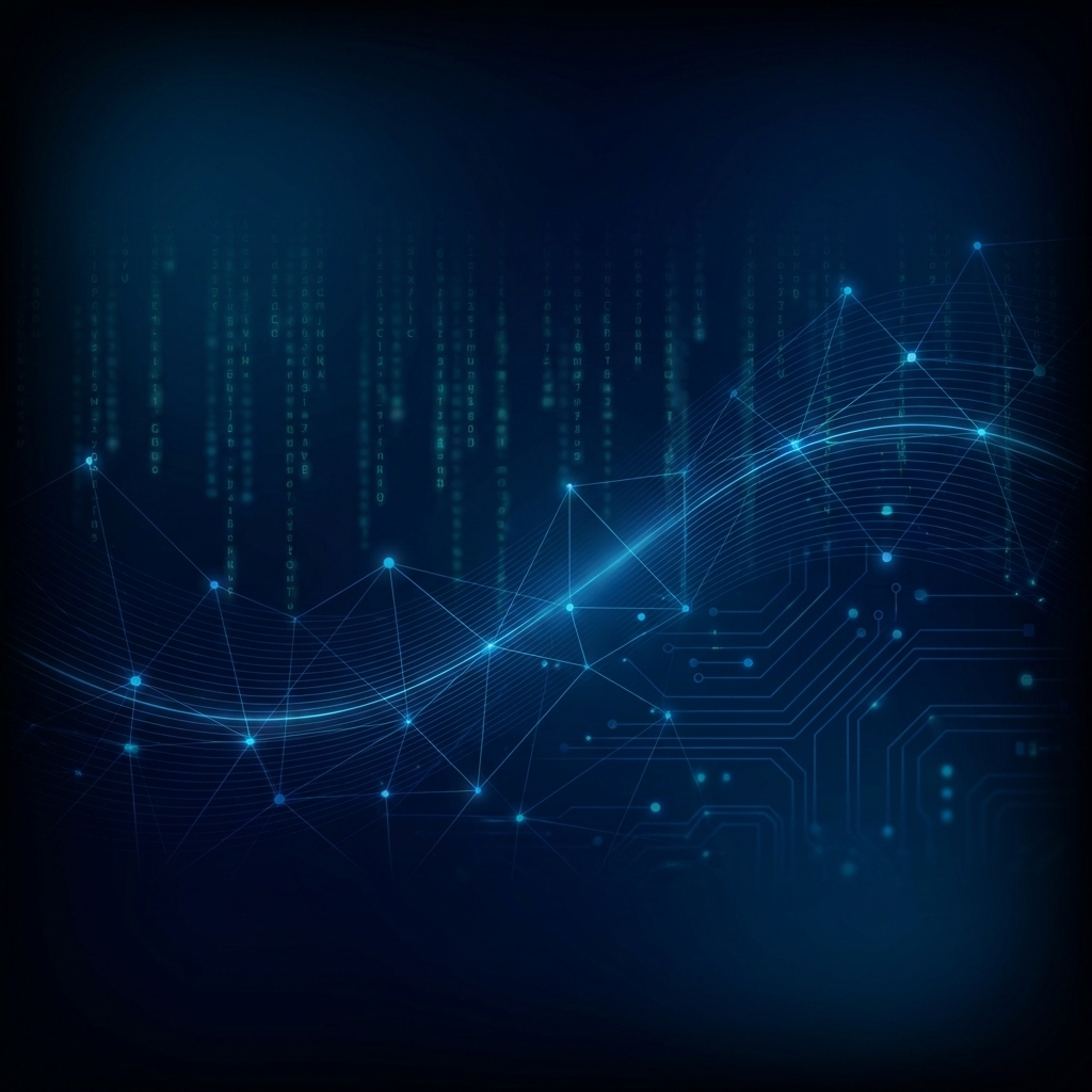 Abstract secure digital network background representing cyber threat intelligence